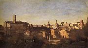 Corot Camille The forum of the garden farnes France oil painting artist